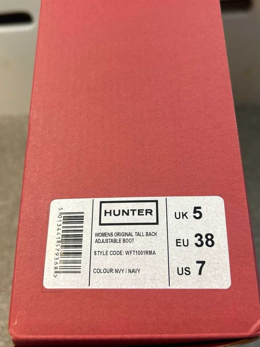 Women’s Tall Hunter Boots with Adjustable Back in matte Navy